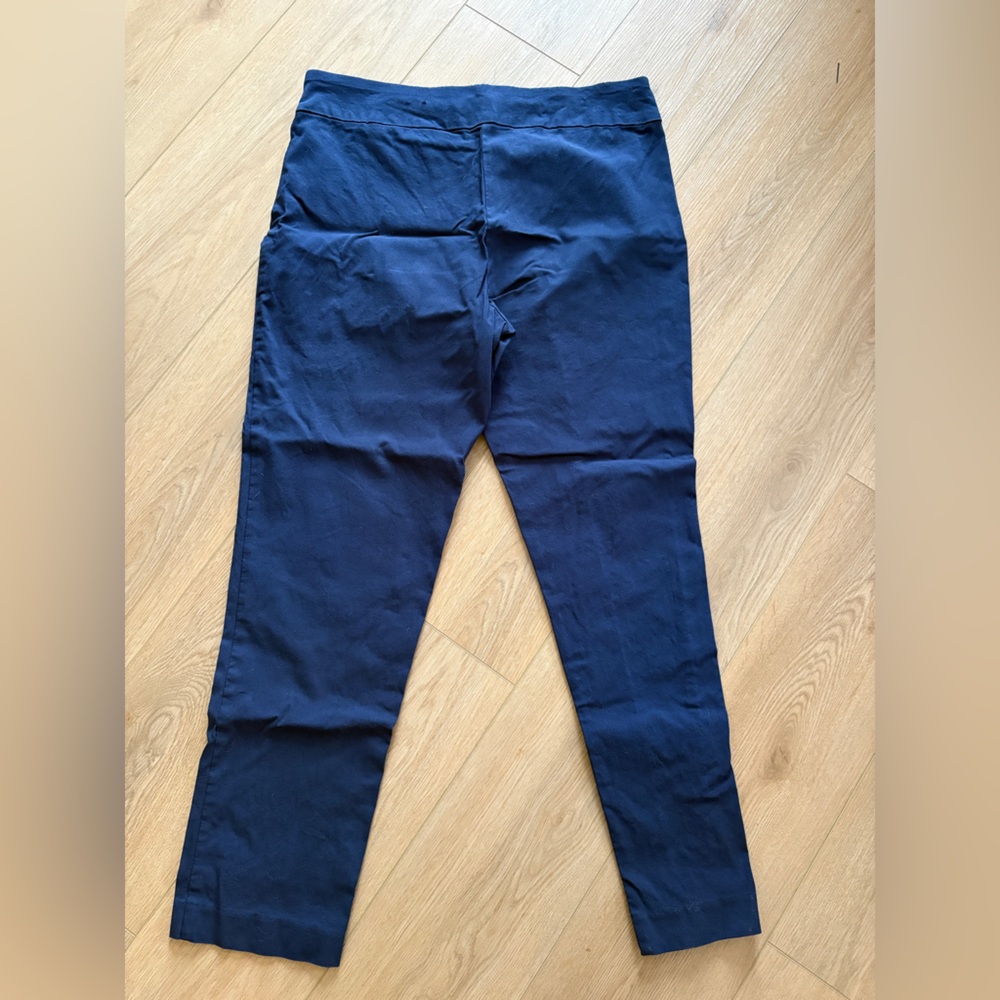 JM Collection women’s  Navy Slim Dress Pants Size Large - Picture 6 of 6